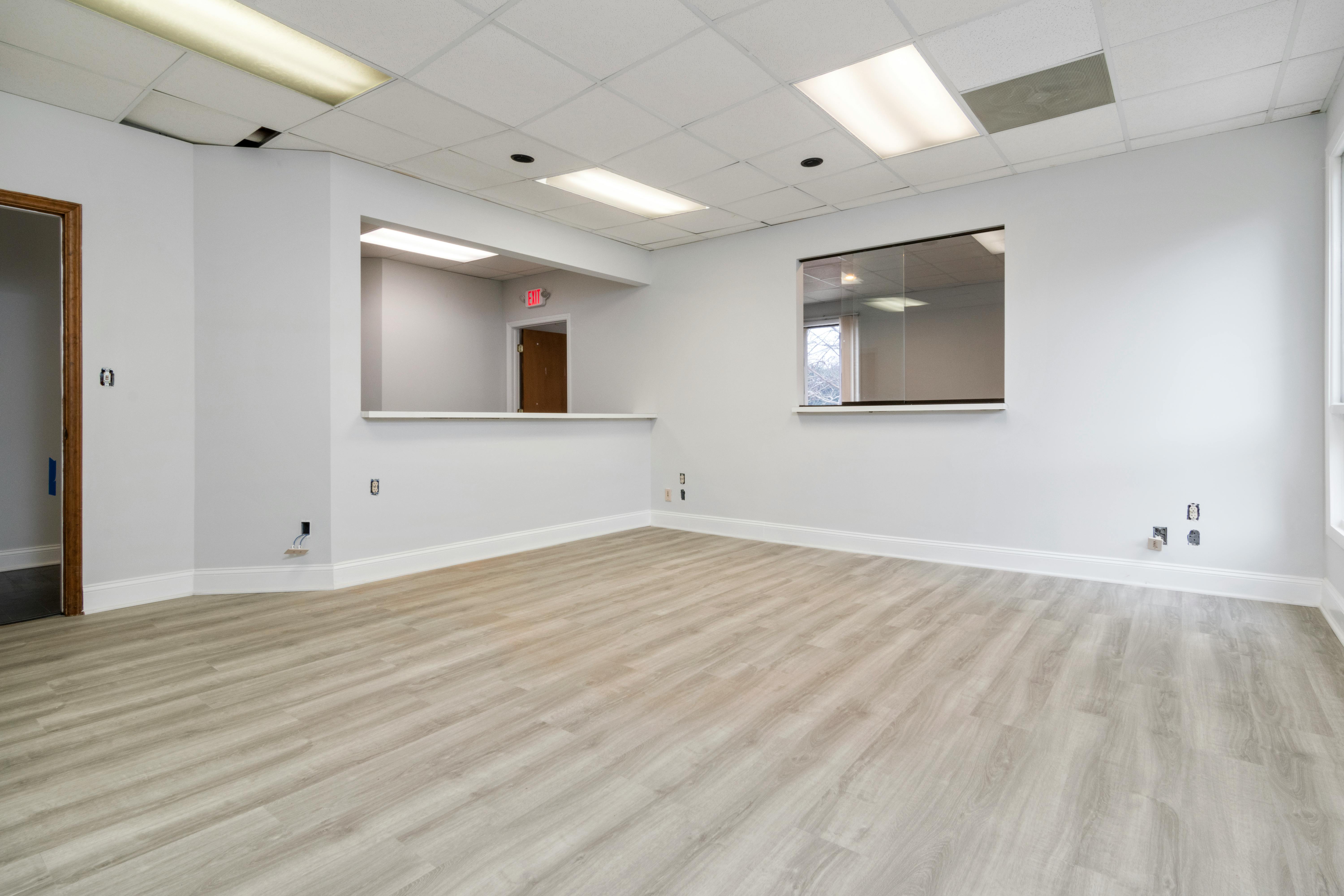An open commercial space ready for layout planning